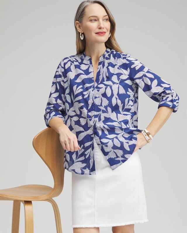 No Stain Pull-on Fray Hem Skort - image 2